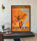 affiche barcelona vintage