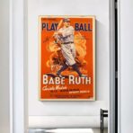 affiche baseball vintage
