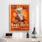 affiche baseball vintage