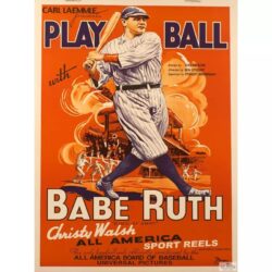 affiche baseball vintage