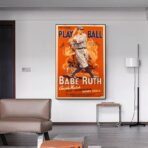 affiche baseball vintage