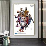 affiche basket nba vintage