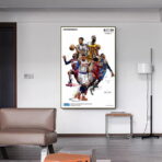 affiche basket nba vintage