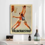affiche basket vintage