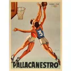 affiche basket vintage