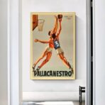 affiche basket vintage