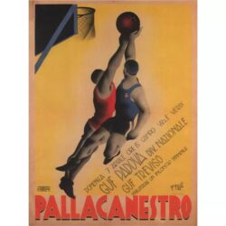 affiche basketball vintage