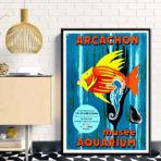 affiche bassin d'arcachon vintage