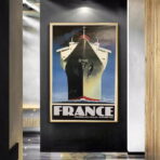 affiche bateau vintage