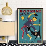 affiche bayonne vintage