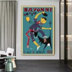 affiche bayonne vintage