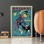 affiche bayonne vintage