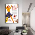 affiche be happy go lucky vintage