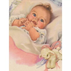 affiche bébé vintage