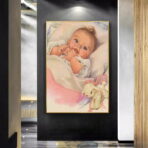 affiche bébé vintage