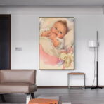 affiche bébé vintage