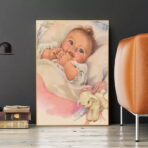 affiche bébé vintage