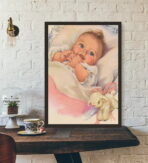 affiche bébé vintage
