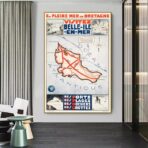 affiche belle ile vintage