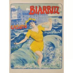 affiche biarritz vintage