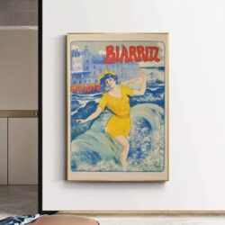 affiche biarritz vintage