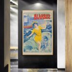 affiche biarritz vintage