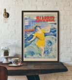 affiche biarritz vintage