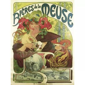 affiche biere de la meuse vintage