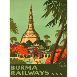 affiche birmanie vintage