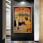 affiche bistrot vintage