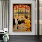affiche bistrot vintage