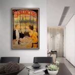 affiche bistrot vintage