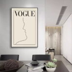 cartel blanco vintage