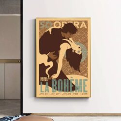 cartel bohemio vintage