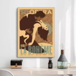 cartel bohemio vintage