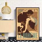 cartel bohemio vintage