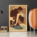 cartel bohemio vintage