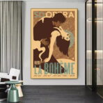 cartel bohemio vintage