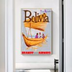 affiche bolivie vintage