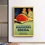 affiche boucherie vintage