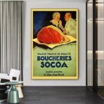 affiche boucherie vintage