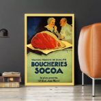 affiche boucherie vintage