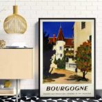 affiche bourgogne vintage