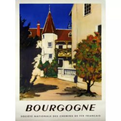 affiche bourgogne vintage