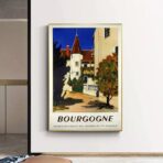 affiche bourgogne vintage