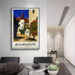 affiche bourgogne vintage