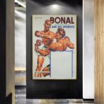 affiche boxe vintage