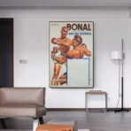 affiche boxe vintage