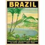 affiche bresil vintage