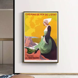 affiche bretonne vintage